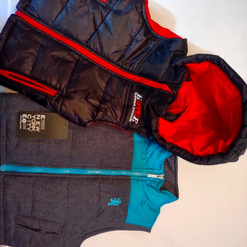 Red Jacket 2T blue jacket 24months